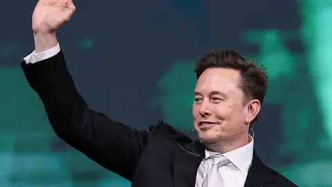 Tesla CEO Elon Musk attends the Saudi-U.S. Investment Forum, in Riyadh, Saudi Arabia, May 13, 2025.