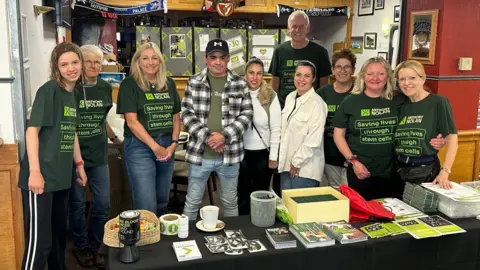 Rozena Pedley Group of people at the stem cell donor event