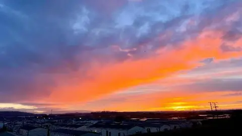 seagazer A sunset over an English town. 