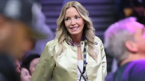  Lakers president and controlling owner Jeanie Buss, attends a game between the Lakers and the Bucks at Crypto.com Arena in Los Angeles