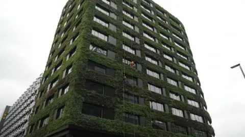 12-storey building containing Europe's largest living wall