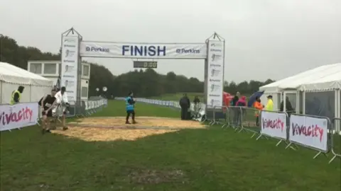 BBC Empty finish line