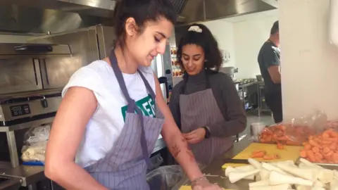 Lisa Holdsworth Volunteer at Care Leavers Christmas Party Leeds