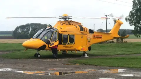 BBC The air ambulance