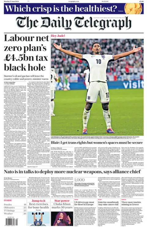  "Labour net zero plan's £4.5bn tax black hole"