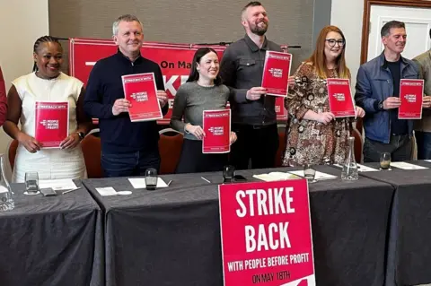 BBC People Before Profit party members at election launch