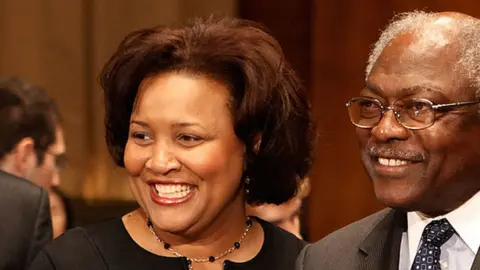 Getty Images Julianna Michelle Childs (left) and Jim Clyburn (right)