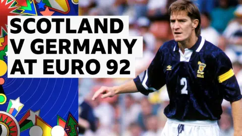 Scotland's Richard Gough in action against Germany at Euro 1992