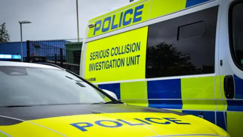 PA Media A constabulary  van marked with the words "Serious Collision Investigation Unit" 