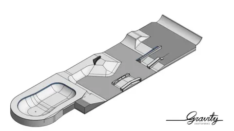 Gravity Engineering An image of the wheeled sports facility design