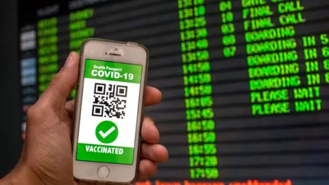 Getty Images covid passport