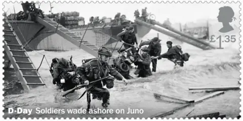 PA Commandos on Normandy's Juno Beach during the D-Day landings