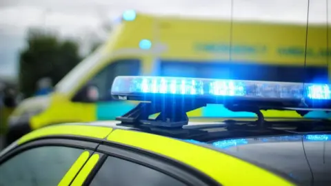 Cumbria Police Stock image of emergency vehicles