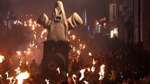 Reuters Ghost train effigy