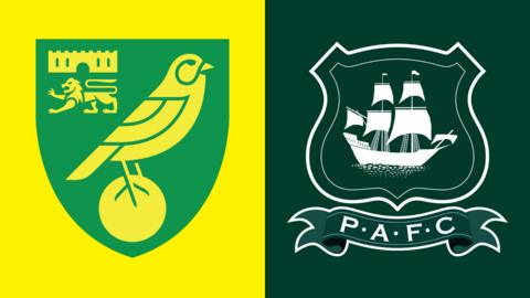 Norwich City and Plymouth Argyle badges