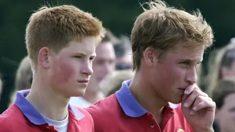 Getty Images Prince Harry and Prince William