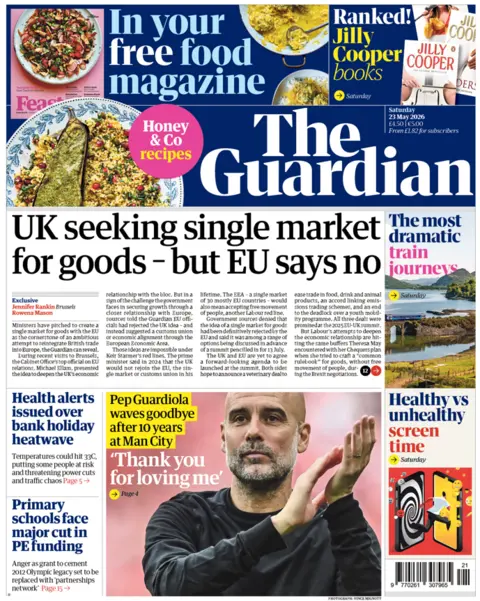 Guardian'ın ön sayfasındaki manşet şöyle: 