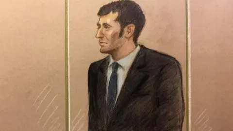 David Carrick court sketch