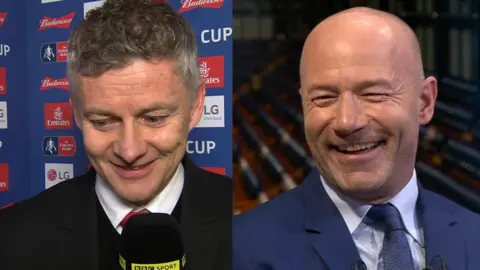 Ole Gunnar Solskjaer and Alan Shearer