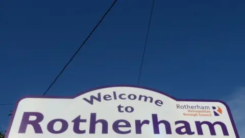 Getty Images Welcome to Rotherham sign. File photo