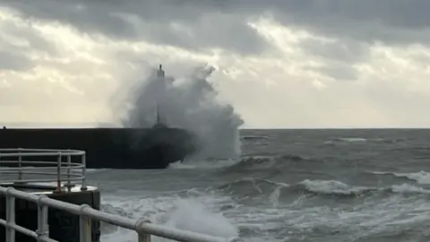 Aberystwyth sea front south beath