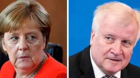 AFP Angela Merkel (left) and Horst Seehofer. Photo: 27 June 2018