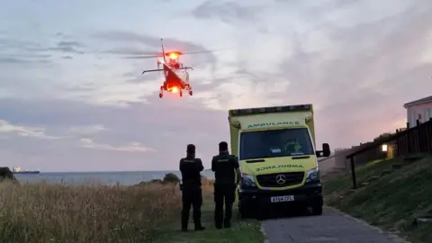 Plymouth Coastguard Rescue Team Air ambulance