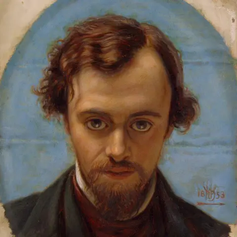 Birmingham Museums Trust Portrait of Dante Gabriel Rossetti at 22 years of Age, 1882-1883