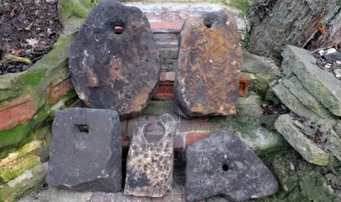 Keith Cockerill Five stone anchors found in the river