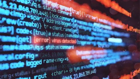 Getty Images Computer showing virius detected