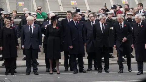 Yui Mok Liz Truss, Boris Johnson, Theresa May, David Cameron, Gordon Brown, Tony Blair and Sir John Major