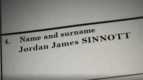 Screenhouse Productions Jordan Sinnott's name on Maisie's birth certificate