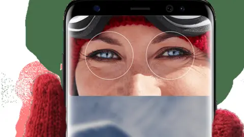 Samsung iris scanner on phone