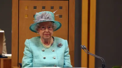 BBC Queen Elizabeth II at the Senedd