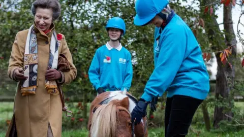 Princess Anne with riders