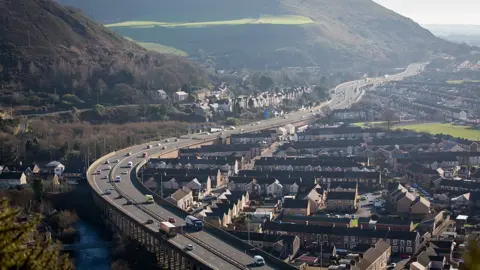 Getty Images Motorway at Port Talbot