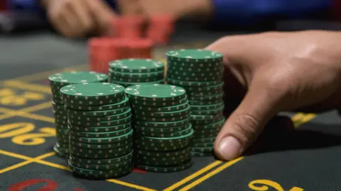 Getty Images Chips on a casino table