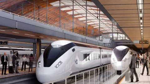 HS2 Artist's impression of Birmingham Curzon St HS2 station