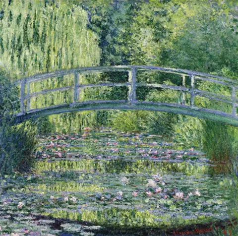 Bridgeman Images The Waterlily Pond: Green Harmony, 1899 by Claude Monet