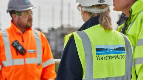Yorkshire Water workers in high-vis jackets