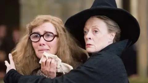 Roland Grant Maggie Smith and Emma Thompson in Harry Potter