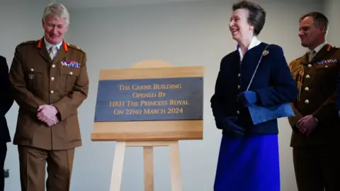 Ben Birchall Princess Anne unveiling a plaque