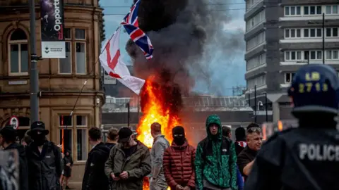 Getty Images Image of UK riots