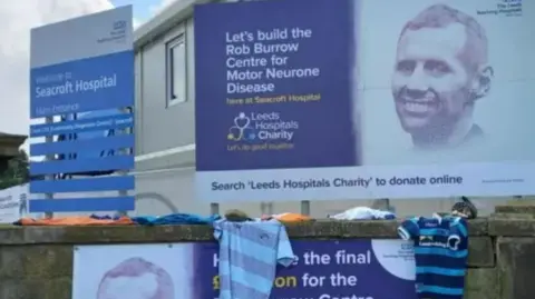 PA Sign outside the Rob Burrow Centre for Motor Neurone Disease in Leeds, which is expected open in 2025.