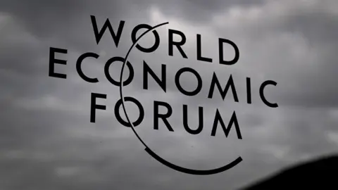 Getty Images World Economic Forum sign