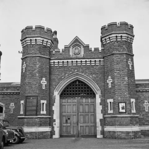 Getty Images Vintage photograph of Lincoln Prison, a Victorian Gothic design with tall brick towers