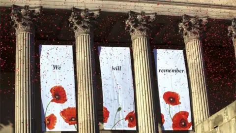 PA Remembrance Sunday service at St George's Hall in Liverpool