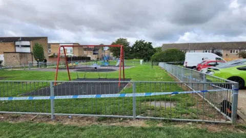 Essex Police Police cordon around the children's play area