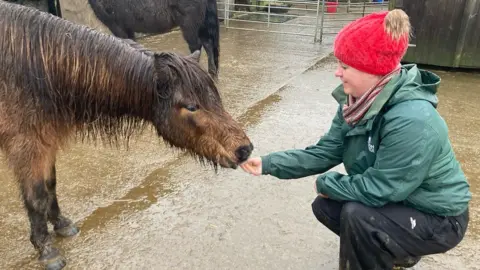Amy Main with Tina the pony