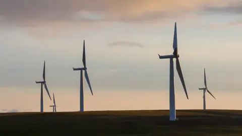 Getty Images Wind turbines